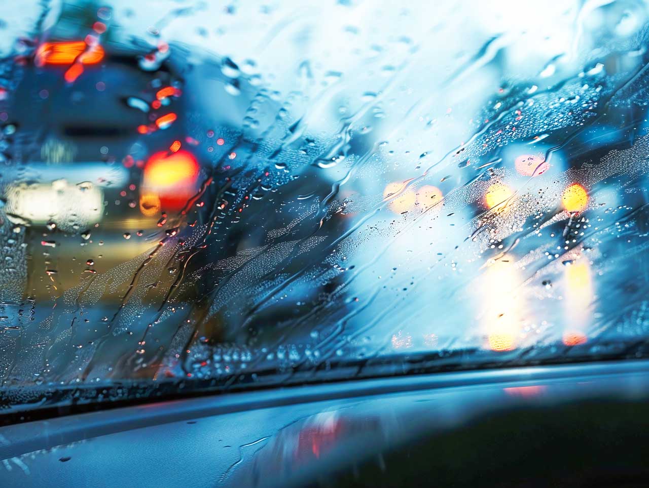 雨の日の車窓